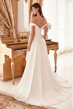 Draped Off Shoulder Bridal Gown - LL315B