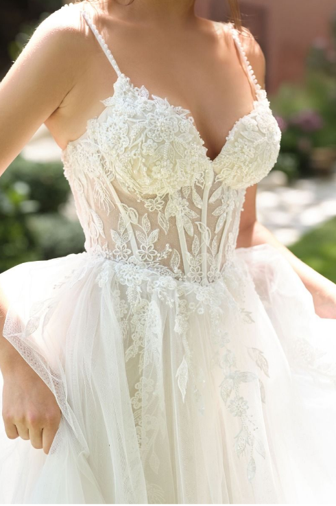A Line Corset Bridal Gown - LL087B
