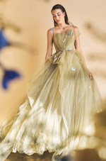 Butterfly Layered Tulle Evening Gown - LL1113EV