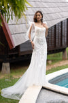 Lace Mermaid Corset Bridal Gown - LL1086B