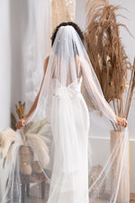 Pearl Beaded Cathedral Veil - LL01VL