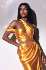 Satin Asymmetrical Prom Dress  - LL025EV